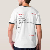 I Love Code T-shirt (Achterkant volledig)