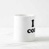 I Love Coding Koffiemok (Center)