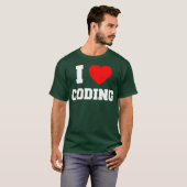 I Love Coding T-shirt (Voorkant volledig)