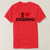 I Love Coding T-shirt (Design voorkant)
