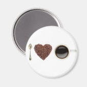I Love Coffee 01 Magneet (Voorkant / Achterkant)