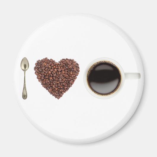 I Love Coffee 01 Magneet (Voorkant)