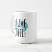 I Love Coffee (15 oz) Coffee Mok (Voorkant links)