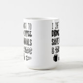 I Love Coffee Animals and Naps Typografie Koffiemok (Center)