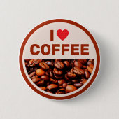 I Love Coffee™ Button (Voorkant)