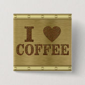 I Love Coffee Button (Voorkant)