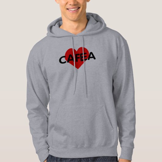 I Love Coffee - Cafea Romania Hoodie (Voorkant)