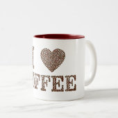 I Love Coffee Coffee Mok (Voorkant rechts)