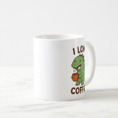 I Love Coffee Design – Cute Coffee Lover Koffiemok (Voorkant rechts)