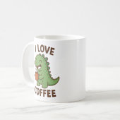 I Love Coffee Design – Cute Coffee Lover  Koffiemok (Voorkant links)