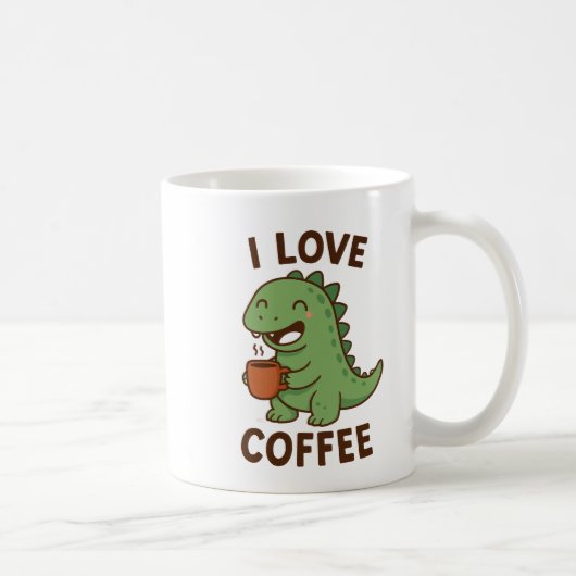 I Love Coffee Design – Cute Coffee Lover  Koffiemok (Rechts)