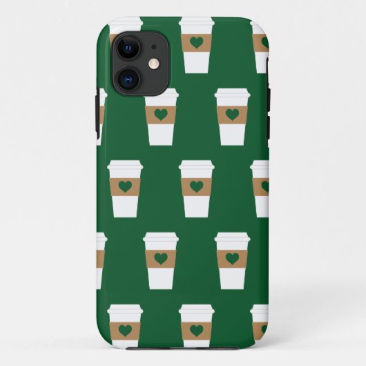 I Love Coffee Disposable Coffee Cup Case-Mate iPhone Case (Achterkant)