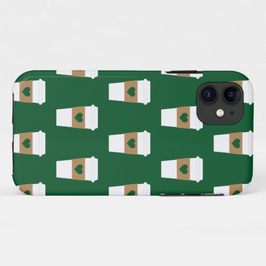 I Love Coffee Disposable Coffee Cup Case-Mate iPhone Case (Achterkant (horizontaal))