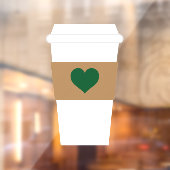 I Love Coffee Disposable Coffee Cup Raamsticker (Vel 2)