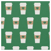 I Love Coffee Disposable Coffee Cup Stof (Close Up)