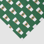 I Love Coffee Disposable Coffee Cup Tissuepapier (Detail)