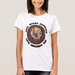 I Love Coffee Java Latte Cappucino T-shirt