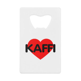 I Love Coffee - Kaffi Creditkaart Flessenopener
