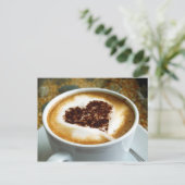 I Love Coffee - Latte Art Briefkaart (Staand voorkant)