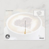 I Love Coffee - Latte Art Briefkaart (Achterkant)
