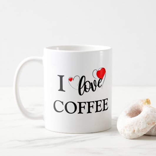 I Love Coffee Mok (Met donut)