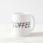 ~I Love Coffee~ MOK, CUSTOMIZE IT! Koffiemok (Voorkant rechts)