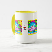 I Love Coffee-psychedelic mountable, stream & bome Mok (Voorkant links)