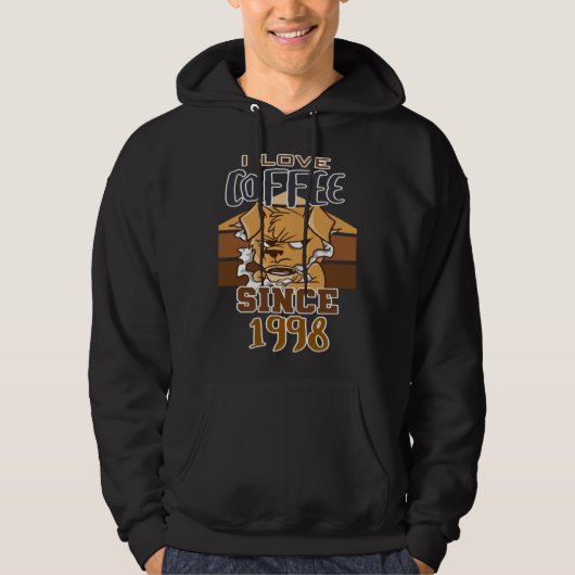 I love coffee since 1998 hoodie (Voorkant)