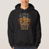 I love coffee since 2014 hoodie (Voorkant)