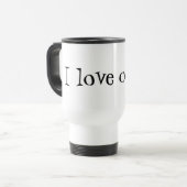 I Love Coffee - Travel Mug Reisbeker (Voorkant links)