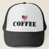 I Love Coffee™ Trucker Hat Pet (Voorkant)