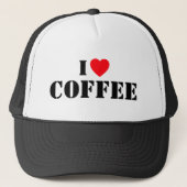 I Love Coffee™ Trucker Hat Trucker Pet (Voorkant)