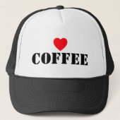 I Love Coffee™ Trucker Hat Trucker Pet (Voorkant)