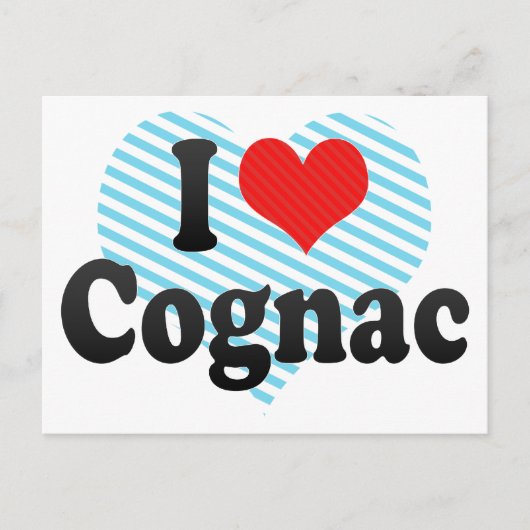 I Love Cognac Briefkaart (Voorkant)