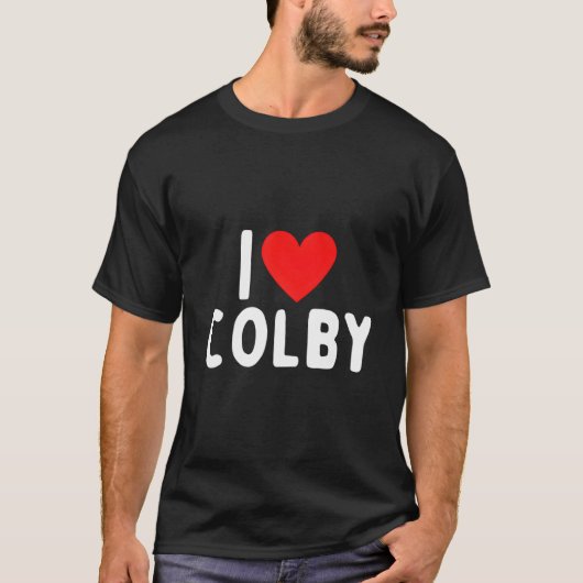 I Love Colby T-shirt (Voorkant)