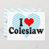 I Love Coleslaw Briefkaart (Voorkant / Achterkant)