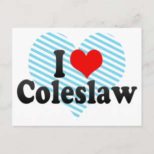 I Love Coleslaw Briefkaart