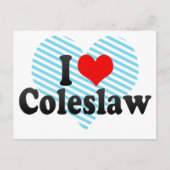 I Love Coleslaw Briefkaart (Voorkant)
