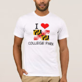 I Love College Park Maryland T-shirt (Voorkant)