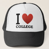 I Love College Trucker Pet (Voorkant)