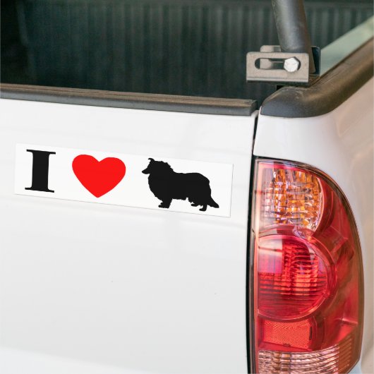 I Love Collies Bumpersticker (Op Truck)
