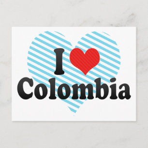I Love Colombia Briefkaart