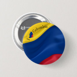 I Love Colombia Flag Ronde Button 5,7 Cm