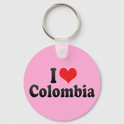 I Love Colombia Sleutelhanger (Voorkant)