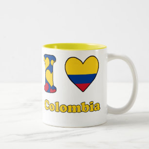 I love Colombia Tweekleurige Koffiemok