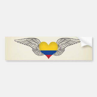 I Love Colombia - wings Bumpersticker
