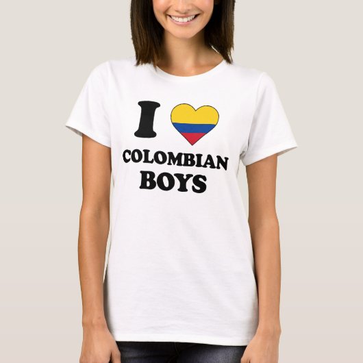 I love Colombian Boys T-shirt (Voorkant)