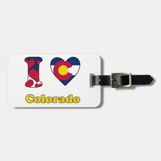 I love Colorado Bagagelabel (Voorkant horizontaal)
