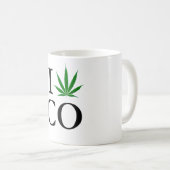 I Love Colorado Pot Leaf Coffee Mok (Voorkant rechts)