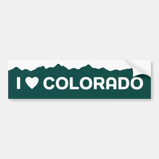 I Love Colorado Sticker (Voorkant)